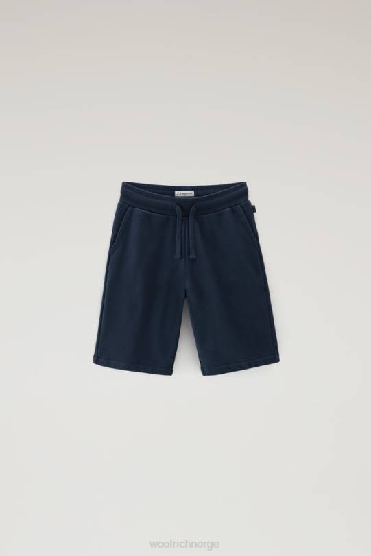 b shorts i ren bomull melton blå gutter Woolrich klær 8PBN883