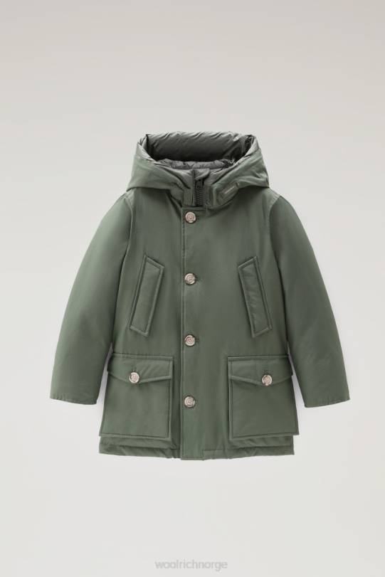 b arctic parka i ramar med beskyttende hette timian grønn gutter Woolrich klær 8PBN931