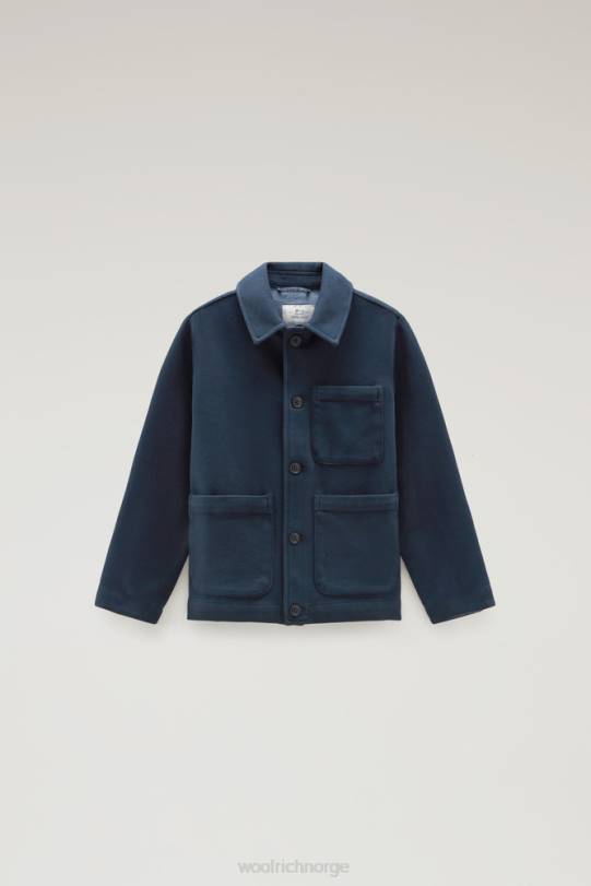 b interlock blazer melton blå gutter Woolrich klær 8PBN913