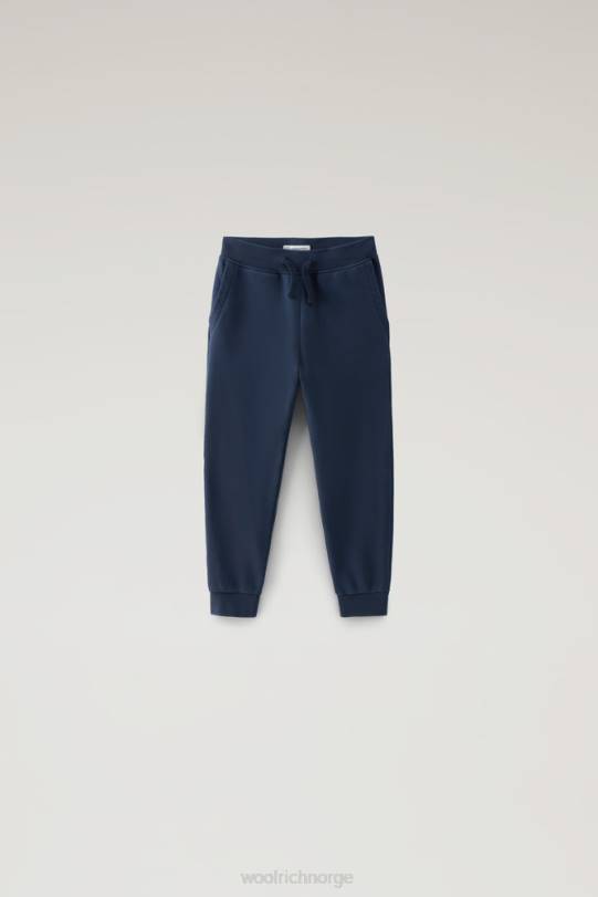 g joggebukser i fleece melton blå jenter Woolrich klær 8PBN884