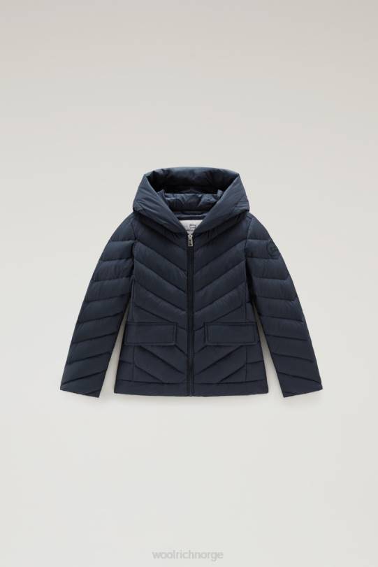 g sundance dunjakke med hette melton blå jenter Woolrich klær 8PBN866