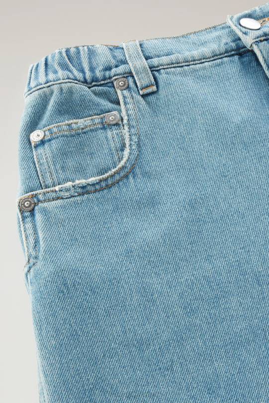 joggerjeans i ren bomull stein vasket kvinner Woolrich klær 8PBN55
