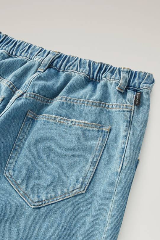 joggerjeans i ren bomull stein vasket kvinner Woolrich klær 8PBN55