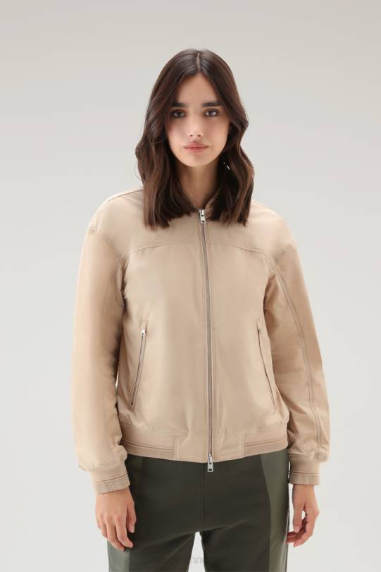 sommerbomber i urban touch fjær beige kvinner Woolrich klær 8PBN64