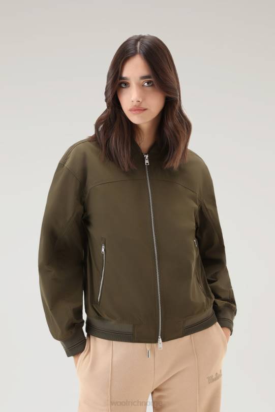 sommerbomber i urban touch mørk grønn kvinner Woolrich klær 8PBN59