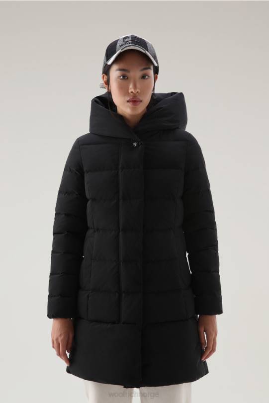 puffy prescott parkas i urban touch svart kvinner Woolrich klær 8PBN207