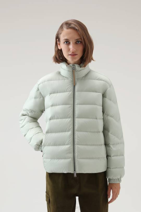 ellis dunjakke i mikrofiber ørkensalvie kvinner Woolrich klær 8PBN310