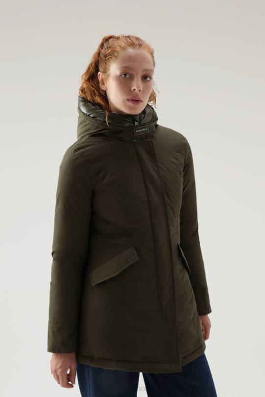 arktisk parkas i urban touch mørk grønn kvinner Woolrich klær 8PBN239