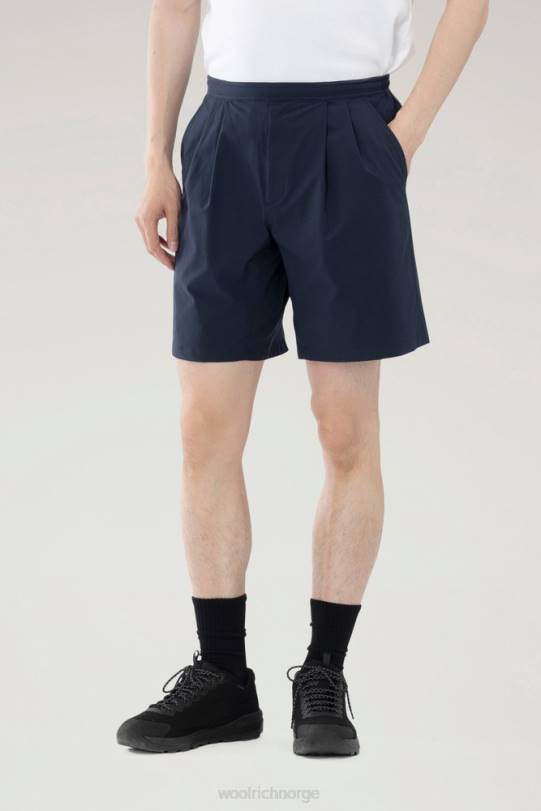høy lufting shorts i stretch ripstop marinen menn Woolrich klær 8PBN541