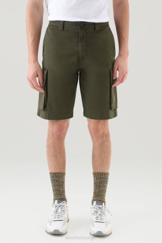 plaggfarget cargo-shorts 2 mørk grønn menn Woolrich klær 8PBN603