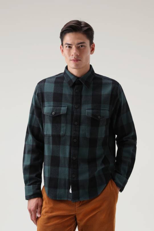 oxbow flanell rutete skjorte furubøffel menn Woolrich klær 8PBN782