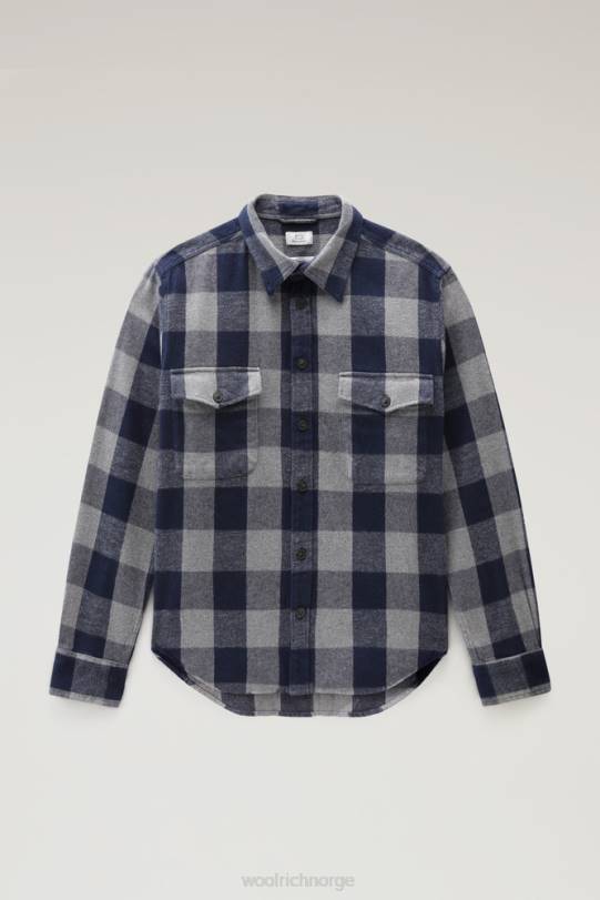 oxbow flanell rutete skjorte gråmelert bøffel menn Woolrich klær 8PBN648