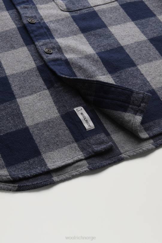 oxbow flanell rutete skjorte gråmelert bøffel menn Woolrich klær 8PBN648