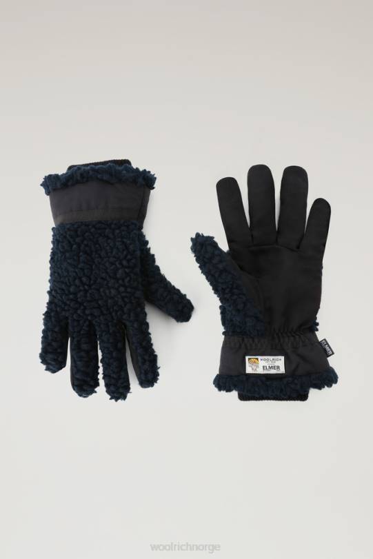 hansker i sherpa-elmer 1 melton blå menn Woolrich tilbehør 8PBN722