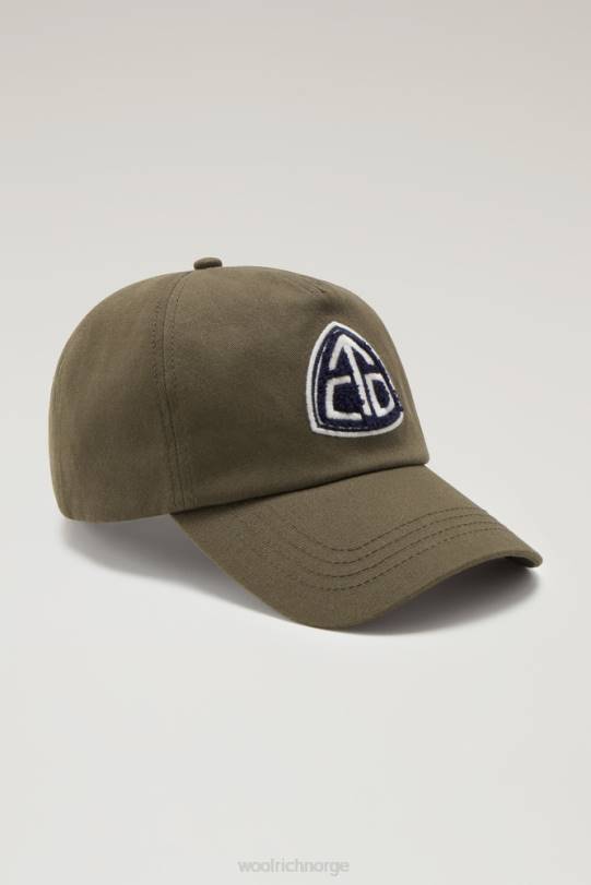 løyper brodert patch baseball cap mørk grønn menn Woolrich tilbehør 8PBN457