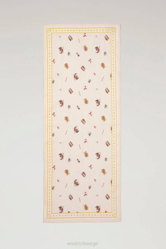 lang bandana i ren bomull beige menn Woolrich tilbehør 8PBN544