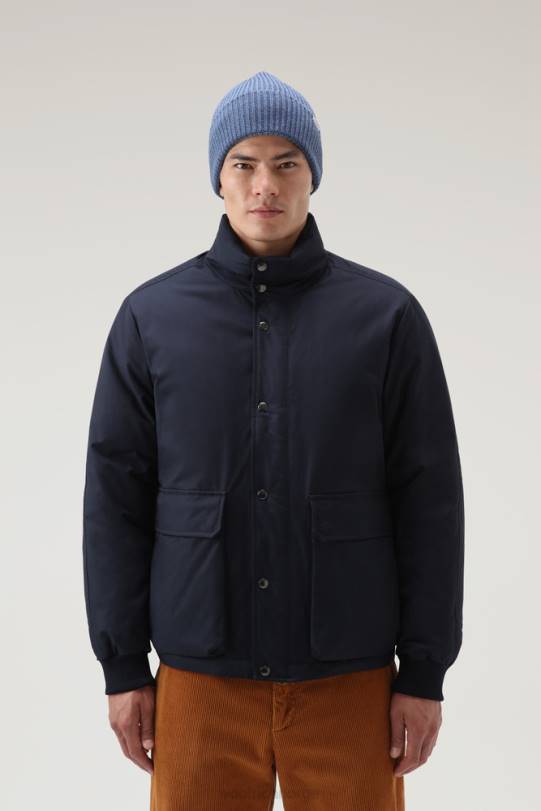 autentisk polar kort jakke melton blå menn Woolrich klær 8PBN777