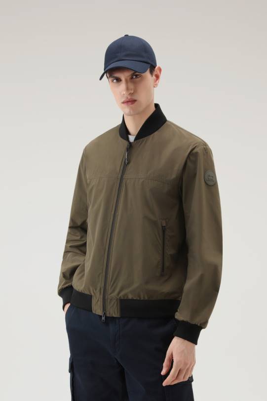 bybomber i urban touch mørk grønn menn Woolrich klær 8PBN483