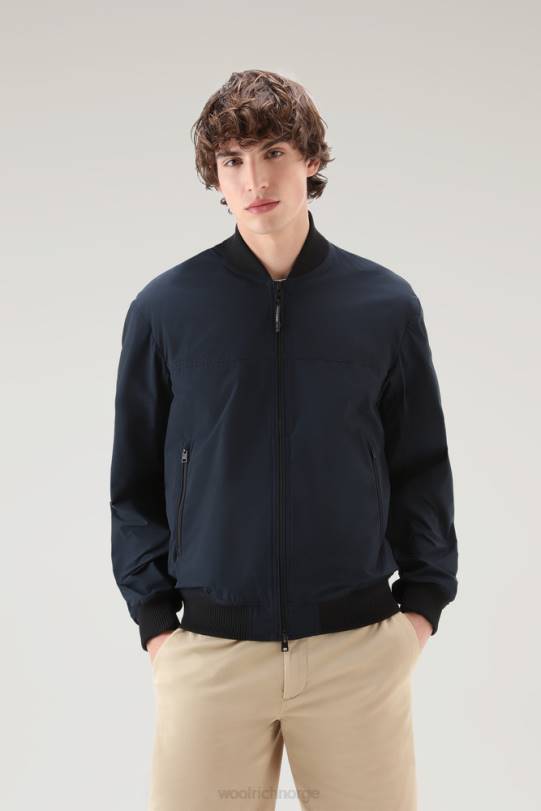 bybomber i urban touch melton blå menn Woolrich klær 8PBN418