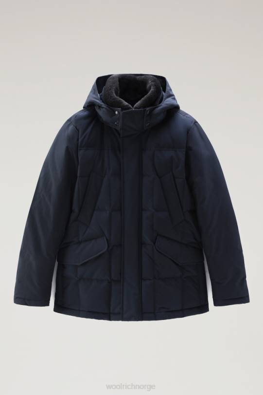 snøstorm jakke melton blå menn Woolrich klær 8PBN651