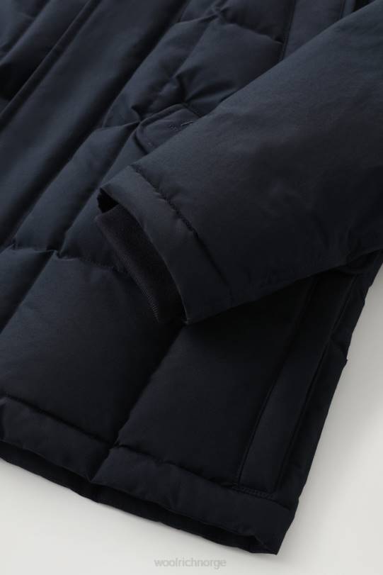 snøstorm jakke melton blå menn Woolrich klær 8PBN651