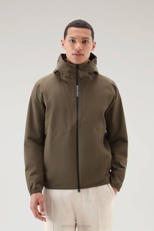 vanntett pacific hettejakke mørk grønn menn Woolrich klær 8PBN475