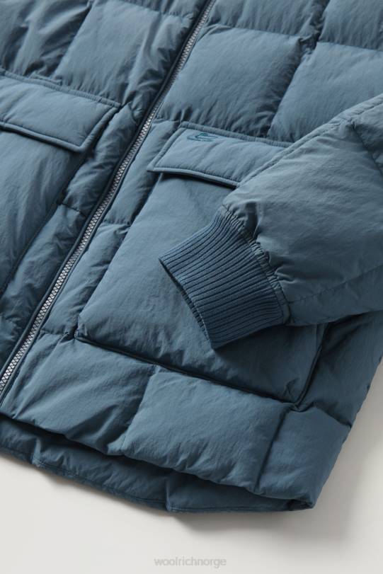 Heritage terrengbomber i taslan nylon blå innsjø menn Woolrich klær 8PBN645