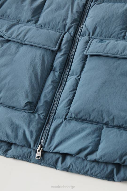 Heritage terrengbomber i taslan nylon blå innsjø menn Woolrich klær 8PBN645