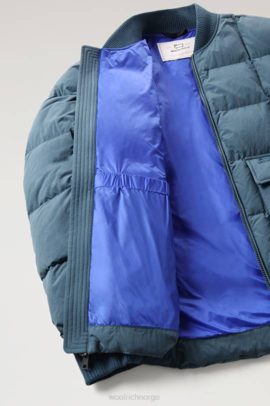 Heritage terrengbomber i taslan nylon blå innsjø menn Woolrich klær 8PBN645