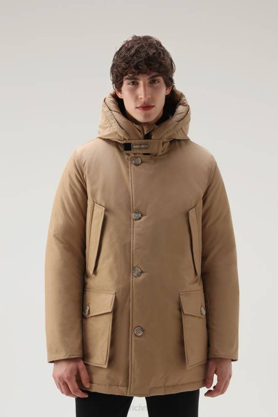 arktisk parkas i ramarduk gull khaki menn Woolrich klær 8PBN838