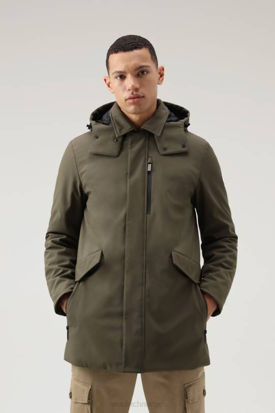 Barrow mac softshell kåpe mørk grønn menn Woolrich klær 8PBN827