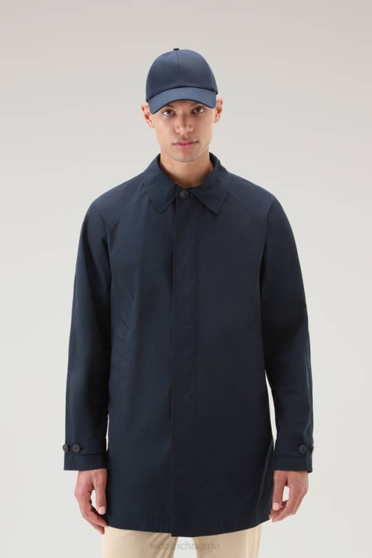 city ​​carcoat i urban touch melton blå menn Woolrich klær 8PBN554