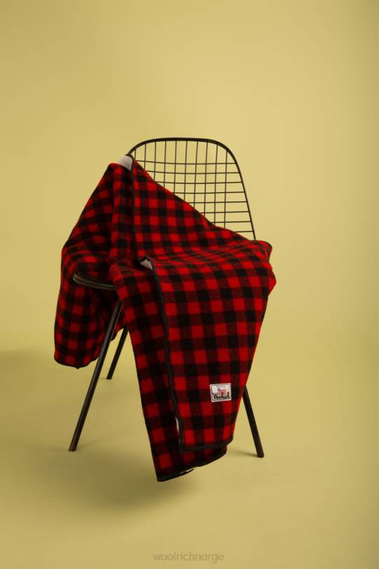 arkivull og sherpa buffalo ruteteppe rød bøffel unisex Woolrich tilbehør 8PBN647