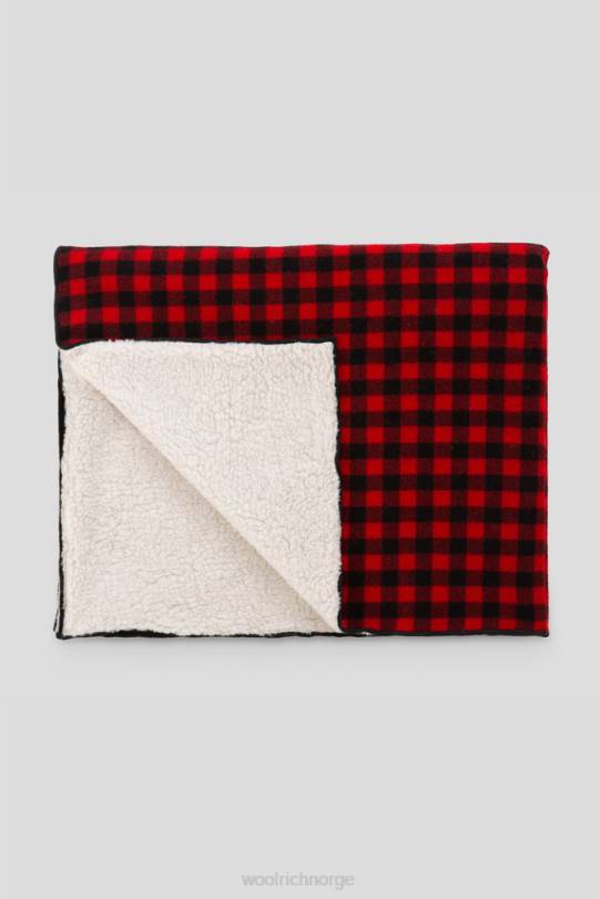arkivull og sherpa buffalo ruteteppe rød bøffel unisex Woolrich tilbehør 8PBN647