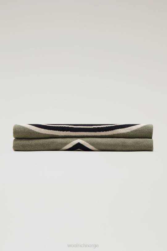 stipledd i ren bomull mørk grønn unisex Woolrich tilbehør 8PBN83